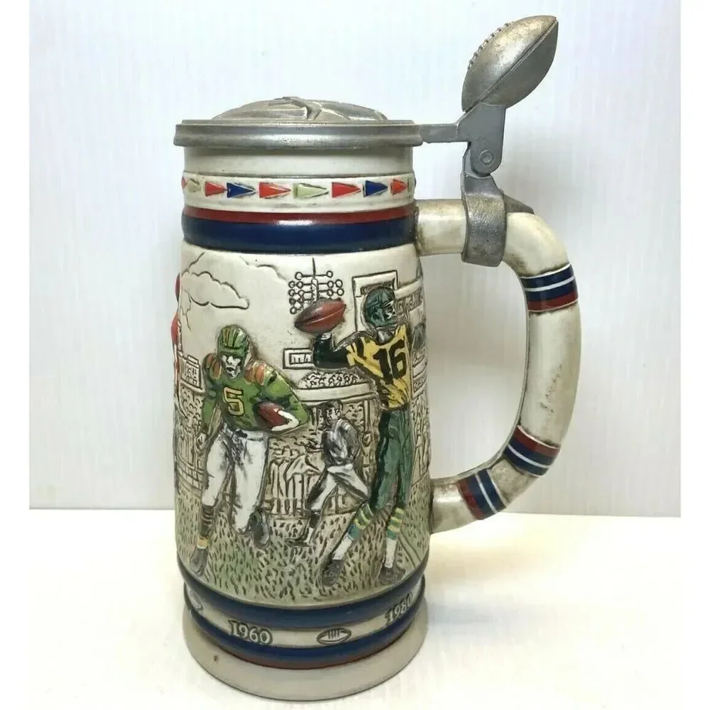 Vintage Avon NFL Football Beer Stein #12614 1983 Made In Brazil 1983